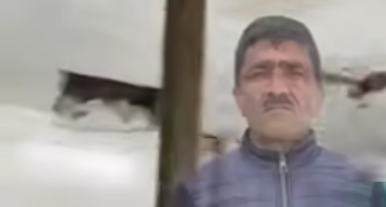 Yashar Gasimov. Still from a video from the Azadlyg publication https://www.facebook.com/reel/972631465222208 (the activities of Meta, the company that owns the social network, are banned in Russia).