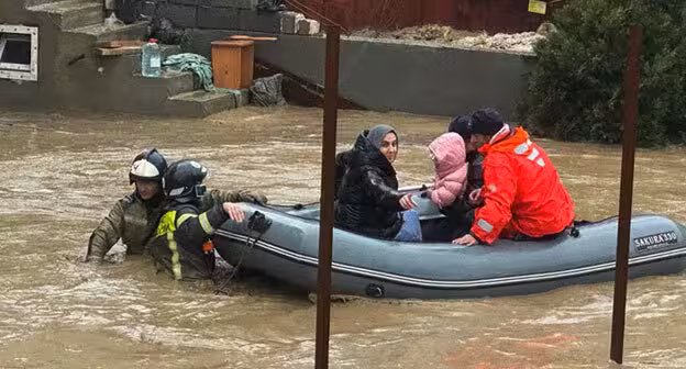 Flooding in Makhachkala. Photo: Ministry of Emergency Situations