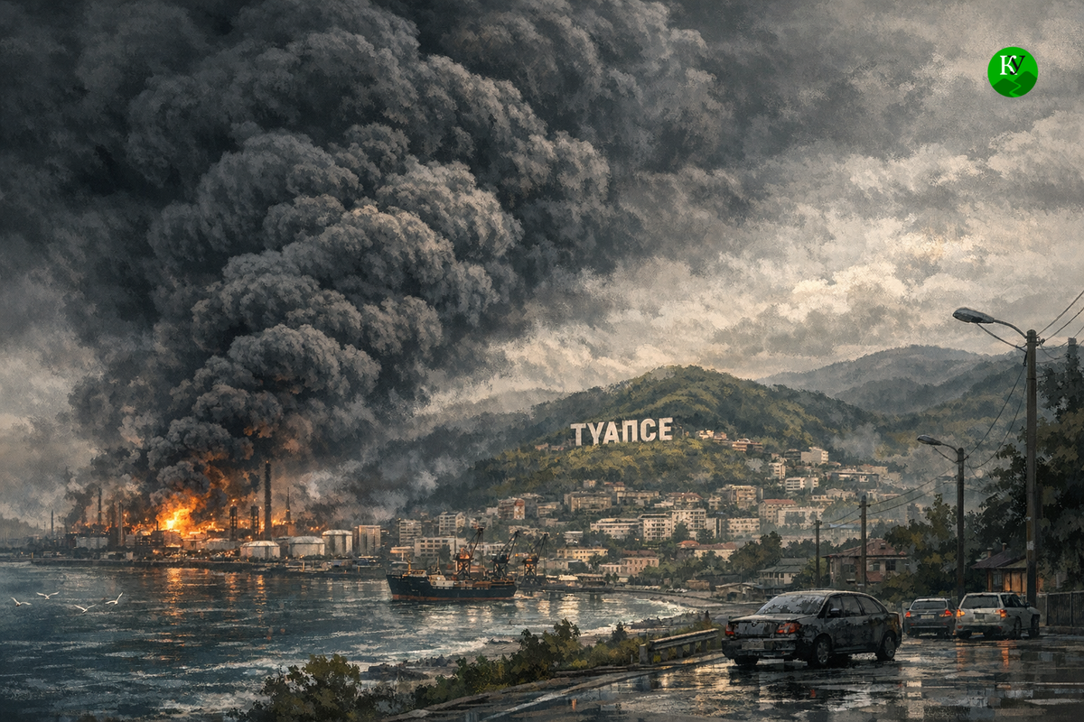 Tuapse. Illustration created by the "Caucasian Knot" using AI in the Copilot program.