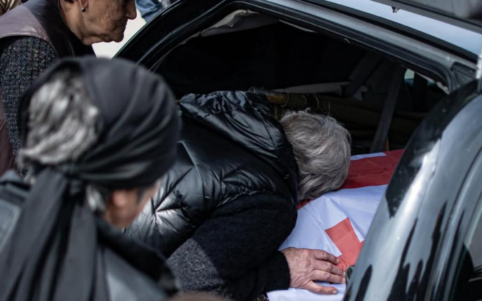 The body of a Georgian soldier has been delivered to Tbilisi. Screenshot from Publika's photo from April 26, 2026.