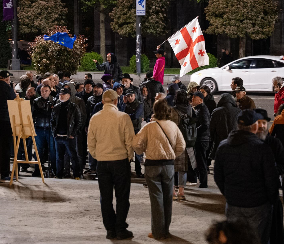 Protesters in Tbilisi. Photo: Publika