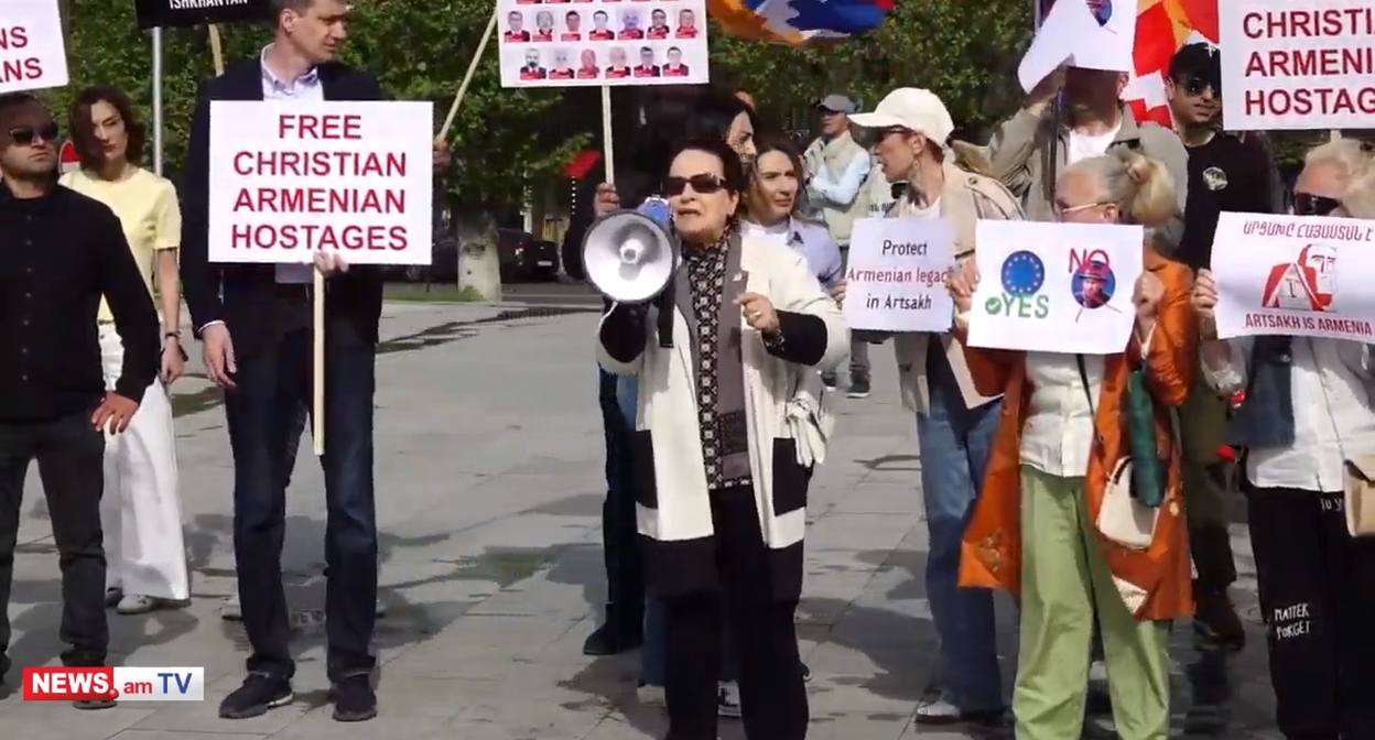 Protest in Yerevan. May 4, 2026. Still from News.am video https://news.am/ru/video/1032318