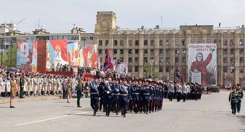Parade in Volgograd. May 9, 2026. Photo: Volgograd Region Administration https://t.me/rgn_34/