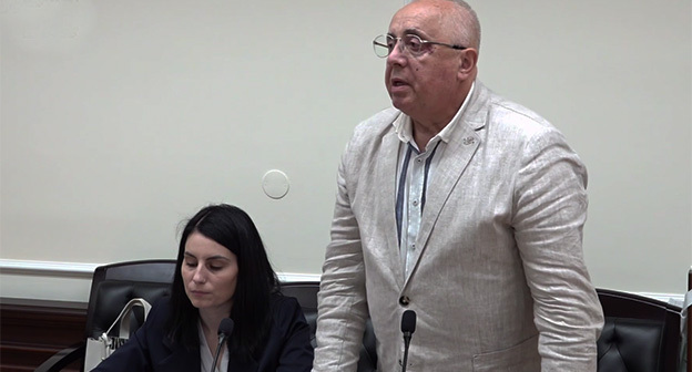 Mikhail Khripunov. May 19, 2026. Video screenshot: https://t.me/sovetsudey/940
