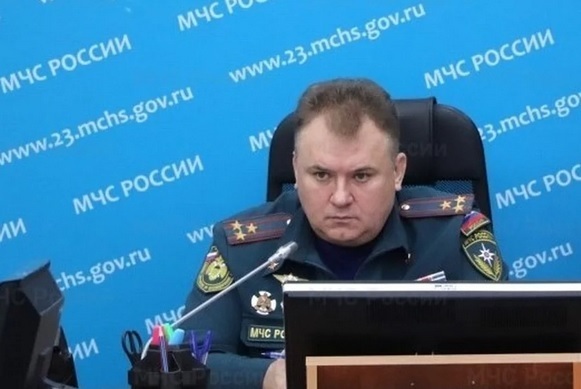 Sergei Simonenko during his time at the Ministry of Emergency Situations. 2007. Photo from the website of the Main Directorate of the Ministry of Emergency Situations for Krasnodar Krai.