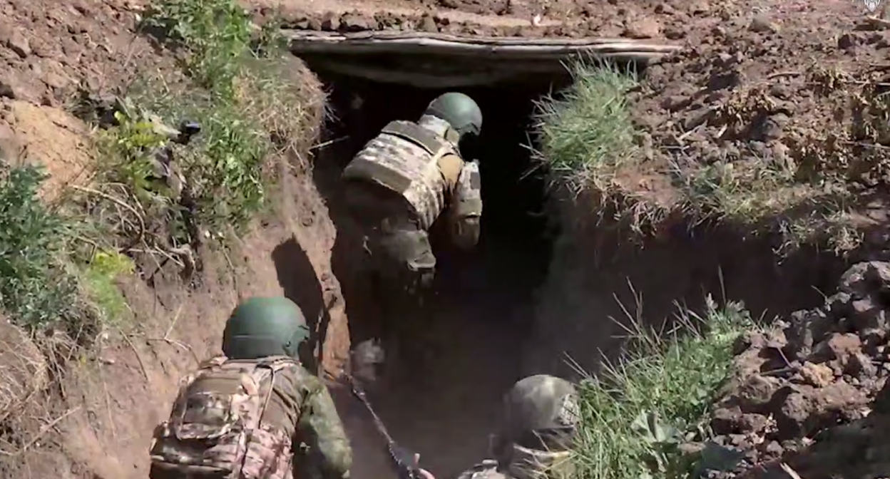 Russian military. Still from a Defense Ministry video: https://t.me/mod_russia/53966 Russian military. Still from a Defense Ministry video: https://t.me/mod_russia/53966