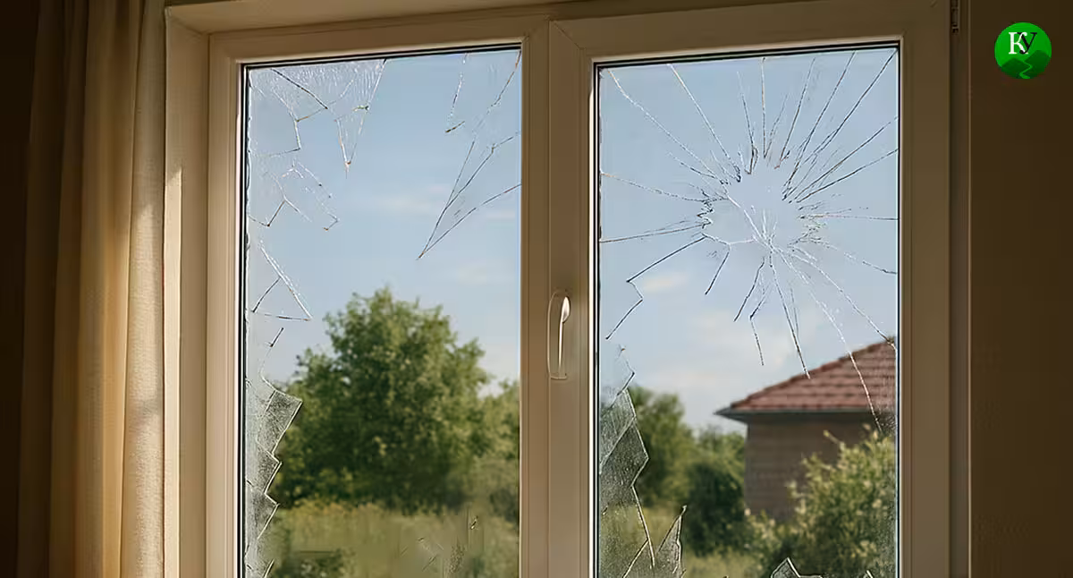Broken windows. Illustration created by the Caucasian Knot using AI in the Copilot program. Broken windows. Illustration created by the Caucasian Knot using AI in the Copilot program.