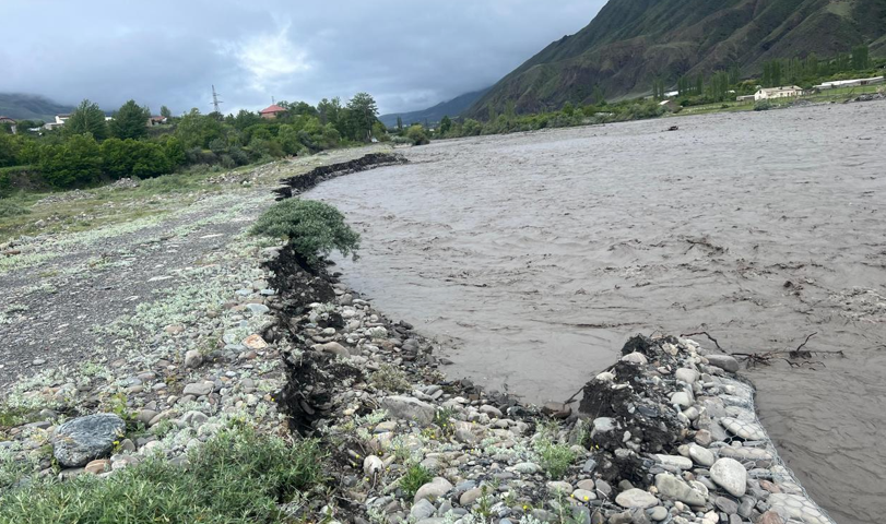 A dam has been destroyed in the village of Akhty. Screenshot from a photo by the Akhty District Administration from May 30, 2026, https://t.me/pressa_akhty/24714. A dam has been destroyed in the village of Akhty. Screenshot from a photo by the Akhty District Administration from May 30, 2026, https://t.me/pressa_akhty/24714.