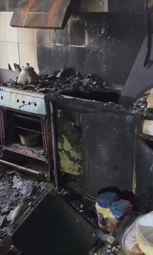 Consequences of the fire in Nalchik. Video still from the Telegram channel "Gazeta Yuga" https://t.me/gazetayuga/13339 Consequences of the fire in Nalchik. A still from the Telegram channel "Gazeta Yuga" https://t.me/gazetayuga/13339