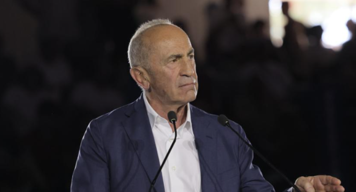Robert Kocharyan. Screenshot from Yerevan Today, https://yerevan.today/ru/robertu-kocharyanu-ne-pozvolili-vyehat-iz-strany/.