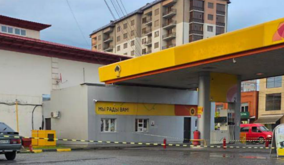A gas station in Ingushetia. Screenshot from the Telegram channel "Fortanga" from June 26, 2026, https://t.me/fortangaorg/22553.