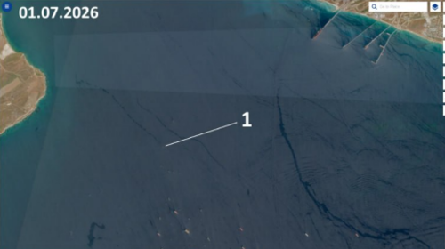 Leak in the Sentinel-2 image. Screenshot from the Sky Eye project dated 01.07.26, https://t.me/greensatru/218. Leak in the Sentinel-2 image. Screenshot from the Sky Eye project dated 01.07.26, https://t.me/greensatru/218.