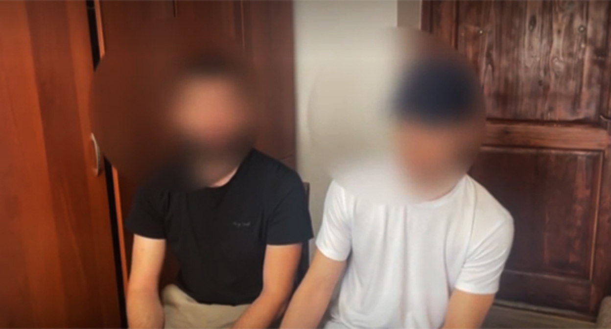 Detained residents of Krasnodar. July 14, 2026. Screenshot of the video https://ria.ru/20260714/mvd-2104865684.html Detained residents of Krasnodar. July 14, 2026. Screenshot of the video https://ria.ru/20260714/mvd-2104865684.html