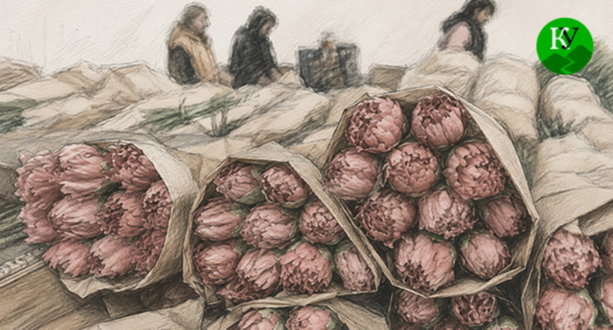 Flowers. Illustration created by "Caucasian Knot" using AI in the Copilot program. Flowers. Illustration created by "Caucasian Knot" using AI in the Copilot program.