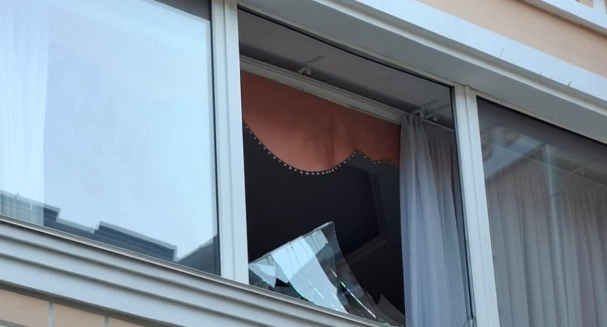 Damage at the Azerbaijani embassy in Kyiv. Screenshot from the photo by “Azertaj” dated 19.01.26, https://azertag.az/xeber/kiyeve_raket_zerbeleri_neticesinde_azerbaycanin_ukraynadaki_sefirliyine_ziyan_deyib___fotoreportaj-4326873 Damage at the Azerbaijani embassy in Kyiv. Screenshot from the photo by “Azertaj” dated 19.01.26, https://azertag.az/xeber/kiyeve_raket_zerbeleri_neticesinde_azerbaycanin_ukraynadaki_sefirliyine_ziyan_deyib___fotoreportaj-4326873