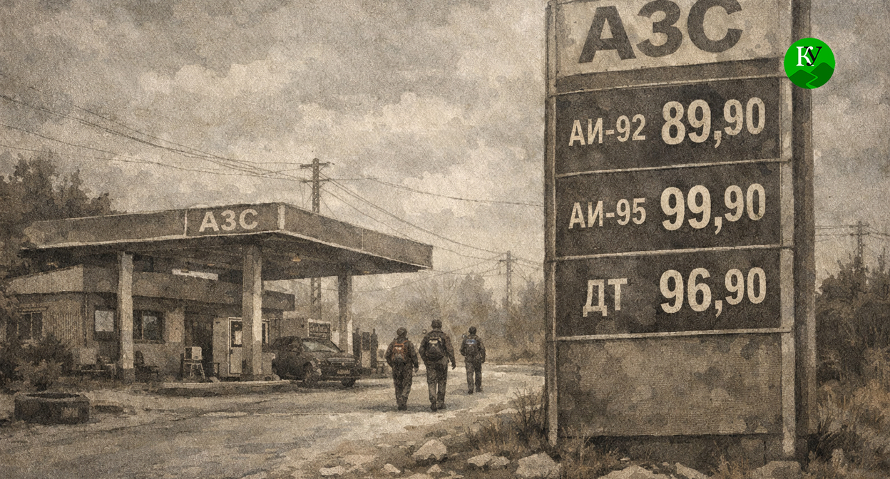 Gas station prices. Illustration created by "Caucasian Knot" using AI in the Copilot program. Gas station prices. Illustration created by "Caucasian Knot" using AI in the Copilot program.