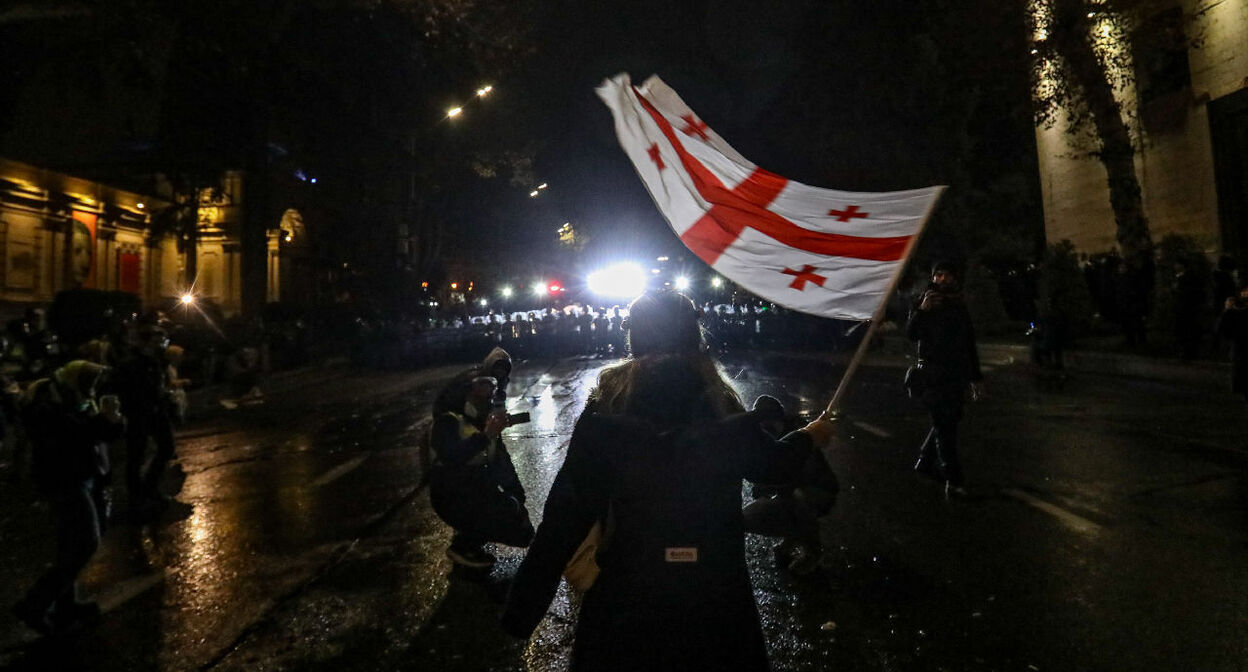 Protest action in Tbilisi. Photo "Caucasian Knot." Protest action in Tbilisi. Photo "Caucasian Knot."