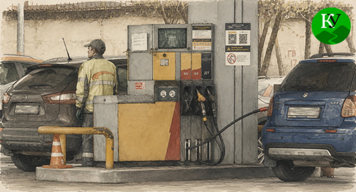 Refueling. Illustration created by "Caucasian Knot" using AI in the Copilot program.