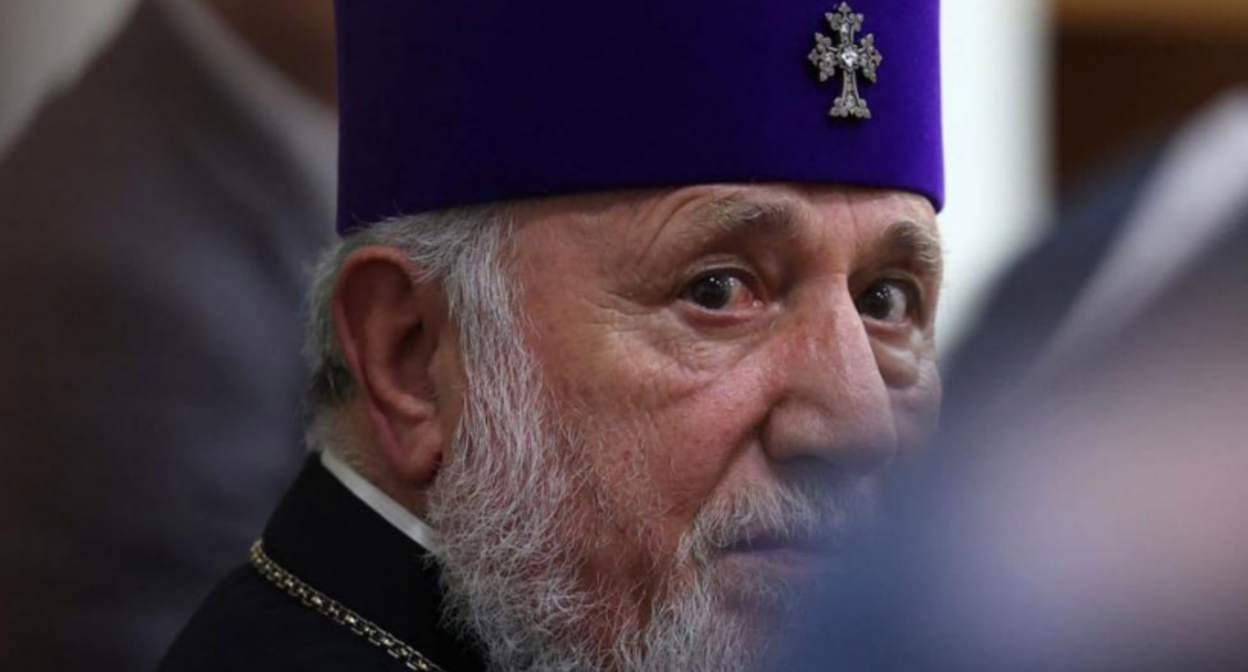 Karekin II. Screenshot photo Yerevan Today, https://t.me/rusyerevantoday/99386 Karekin II. Screenshot photo Yerevan Today, https://t.me/rusyerevantoday/99386