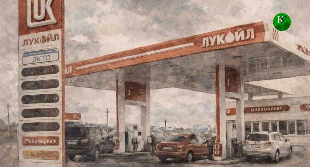 Gas stations. Illustration created by "Caucasian Knot" using AI in the Copilot program