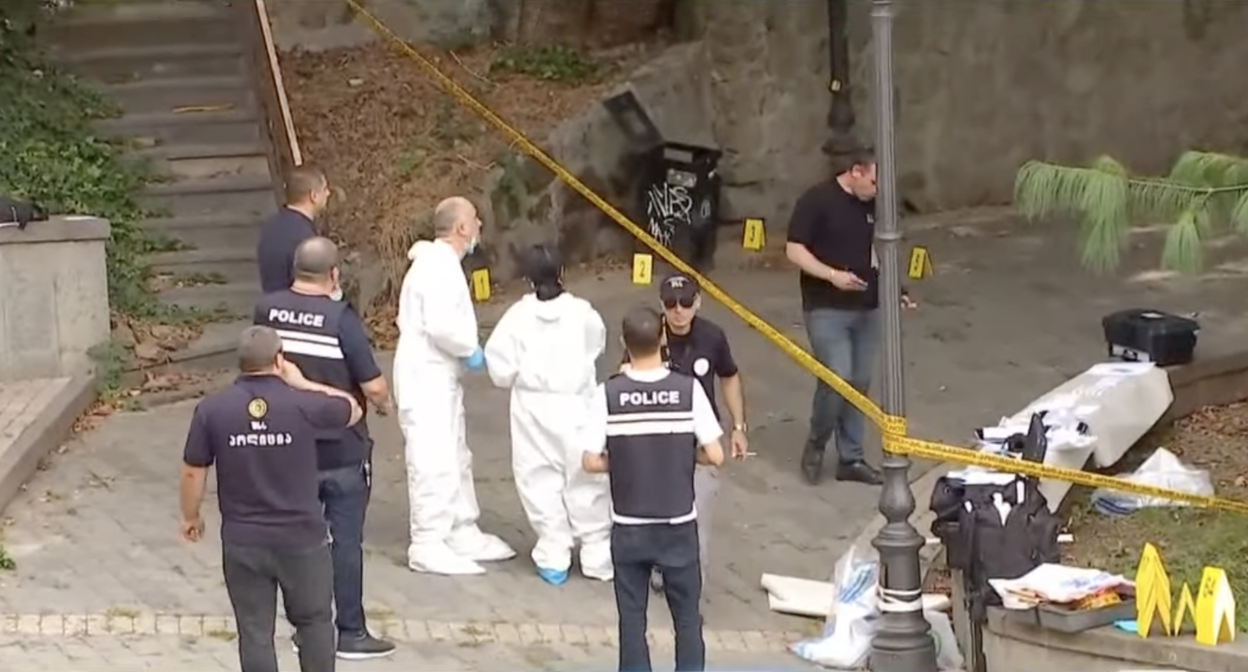 The Baratasvili park in Tbilisi, where the murder of a citizen of Russia took place. Photo: Newsgeorgia / https://www.newsgeorgia.ge/v-centre-tbilisi-ubit-grazhdanin-rossii/ The Baratasvili park in Tbilisi, where the murder of a citizen of Russia took place. Photo: Newsgeorgia / https://www.newsgeorgia.ge/v-centre-tbilisi-ubit-grazhdanin-rossii/
