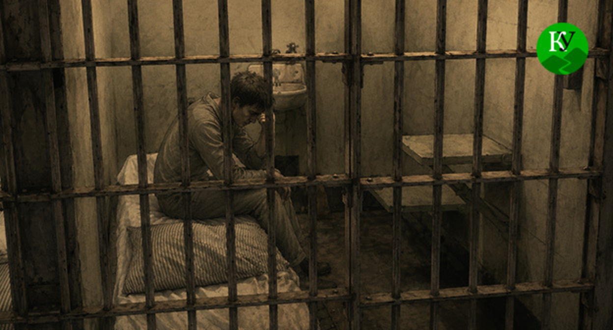 Inmate in a prison cell. Illustration created by "Caucasian Knot" using AI in the Copilot program. Inmate in a prison cell. Illustration created by "Caucasian Knot" using AI in the Copilot program.