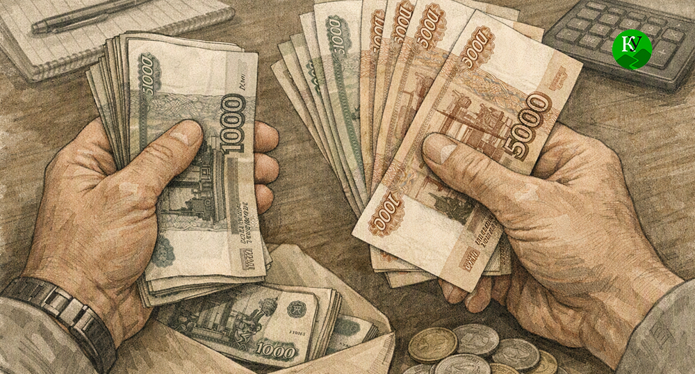 Salary. Illustration created by "Caucasian Knot" using AI in the Copilot program.