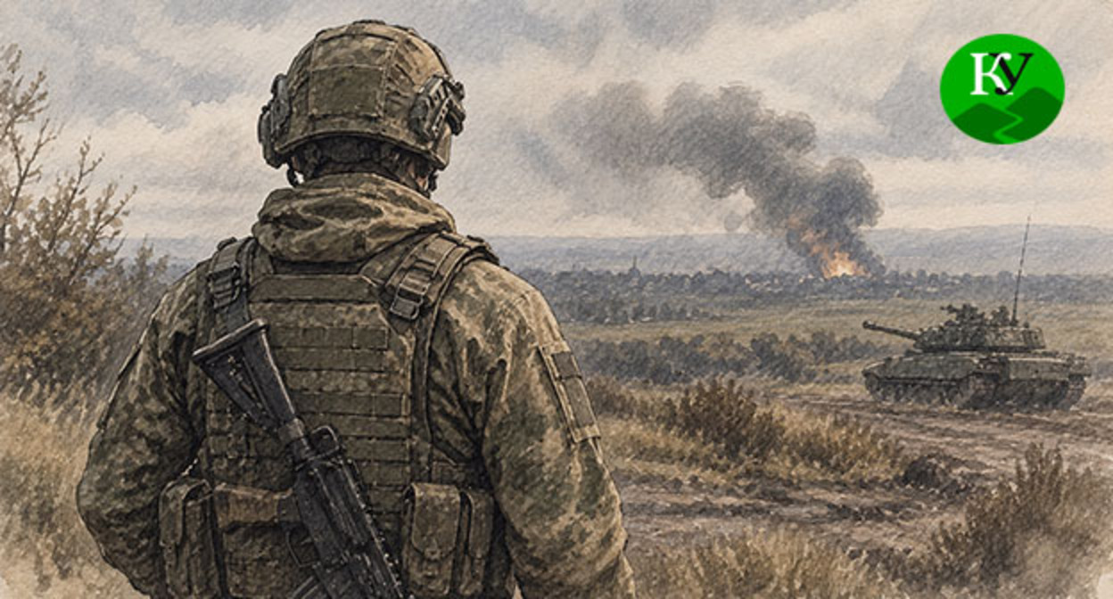 Military personnel. Illustration created by "Caucasian Knot" using AI in the Copilot program