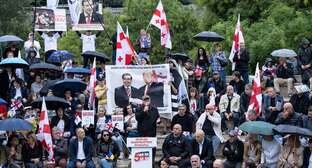 Rally in Rike Park. Photo: Ketevan Khutsishvili / Netgazeti