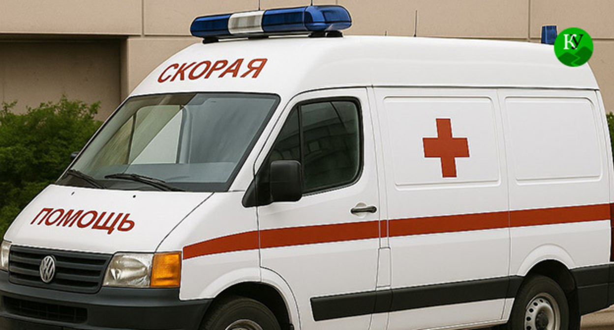 Ambulance. Illustration created by "Caucasian Knot" using AI in the Copilot program.