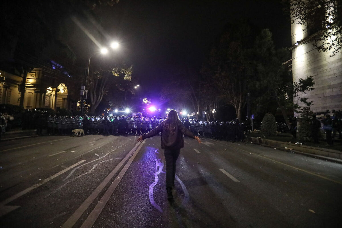 Protest action in Tbilisi. Photo by Aziz Karimov for "Caucasian Knot". Protest action in Tbilisi. Photo by Aziz Karimov for "Caucasian Knot".