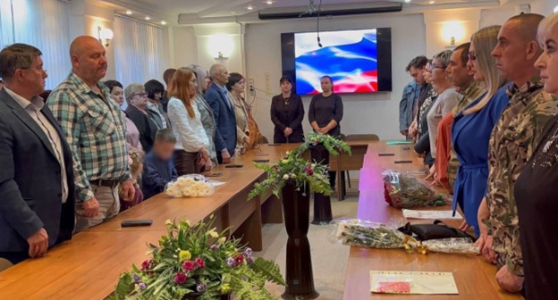 The ceremony of awarding state honors to the relatives of the deceased. October 14, 2026. Photo: administration of the Ilovlinsky municipal district of the Volgograd region. The ceremony of awarding state honors to the relatives of the deceased. October 14, 2026. Photo: administration of the Ilovlinsky municipal district of the Volgograd region.