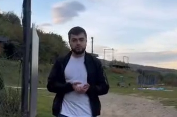 Zeynudin Kaziev. Frame from the video dated 18.10.26, https://t.me/KhadulaevShamil/18149 Zeynudin Kaziev. Frame from the video dated 18.10.26, https://t.me/KhadulaevShamil/18149