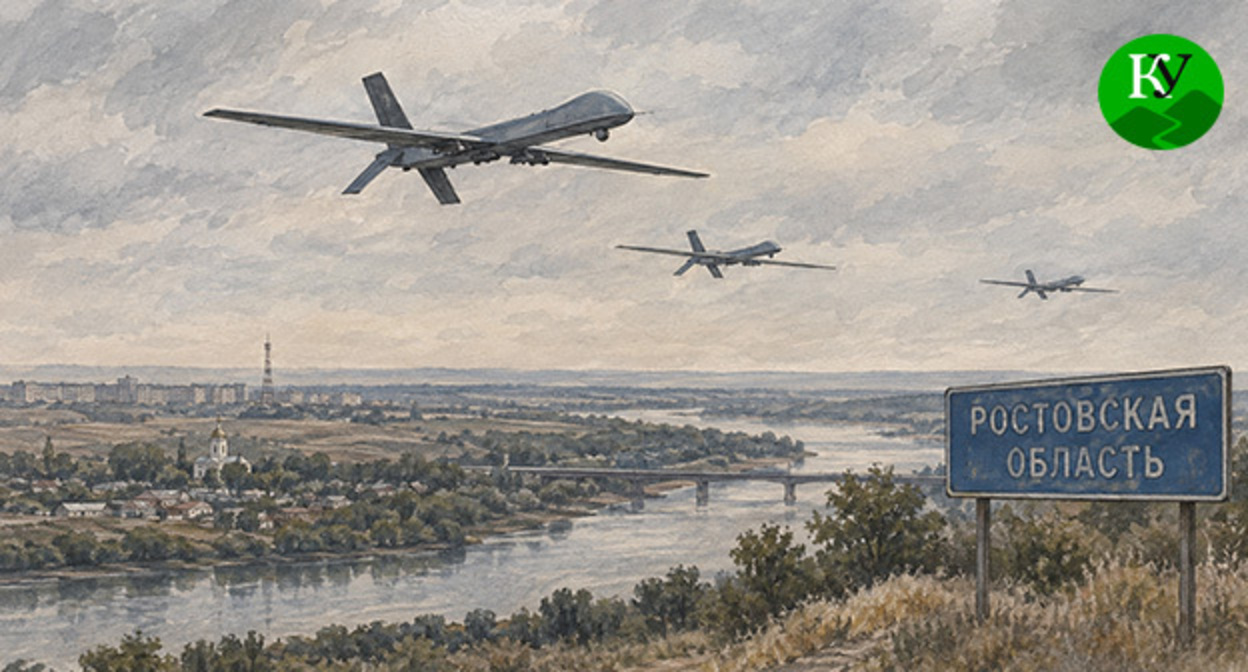Drones. Illustration created by "Caucasian Knot" using AI in the Copilot program.