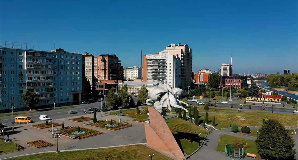 Vladikavkaz. Frame from the video https://www.youtube.com/watch?v=4br5PnSq-PU&t=221s Vladikavkaz. Frame from the video https://www.youtube.com/watch?v=4br5PnSq-PU&t=221s