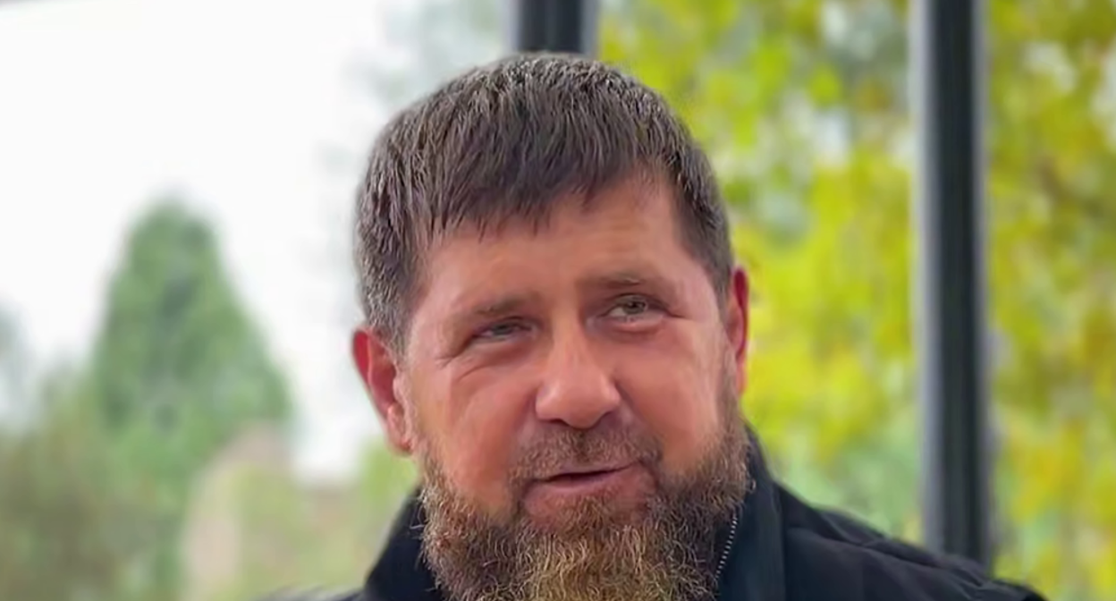 Ramzan Kadyrov. Frame from the video dated 23.10.26, https://t.me/RKadyrov_95/7032. Ramzan Kadyrov. Frame from the video dated 23.10.26, https://t.me/RKadyrov_95/7032.