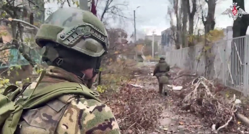 Russian military in the combat zone. Frame from the Ministry of Defense video https://t.me/mod_russia/58925 Russian military in the combat zone. Frame from the Ministry of Defense video https://t.me/mod_russia/58925